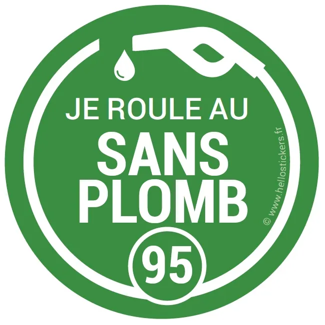 SANS PLOMB 95 - Sticker /autocollant - happystickers
