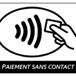 Paiement sans contact logo carte bancaire sticker/autocollant - ref 230620