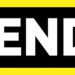 Sticker A VENDRE en jaune et noir sticker/autocollant- ref 120523b