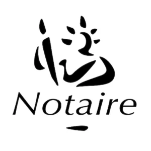 Sticker logo Notaire office notarial - autocollant ref 170124