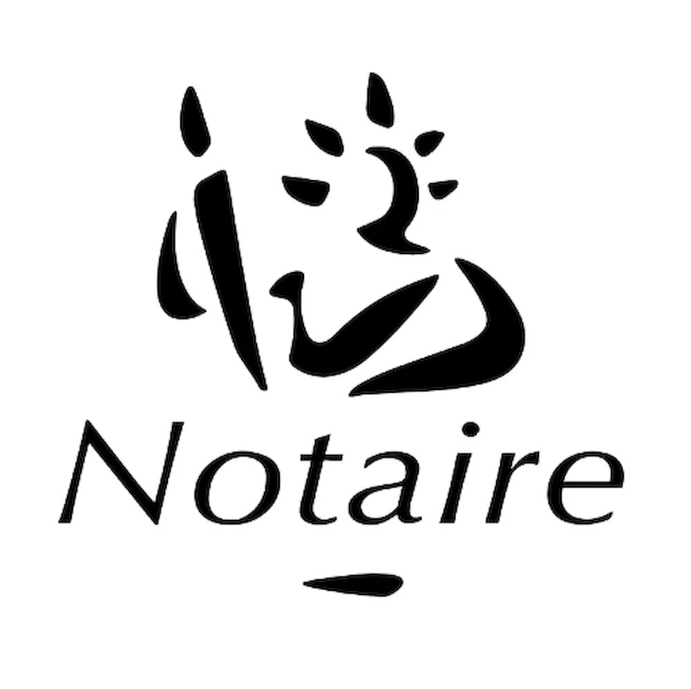 Sticker logo Notaire office notarial - autocollant ref 170124